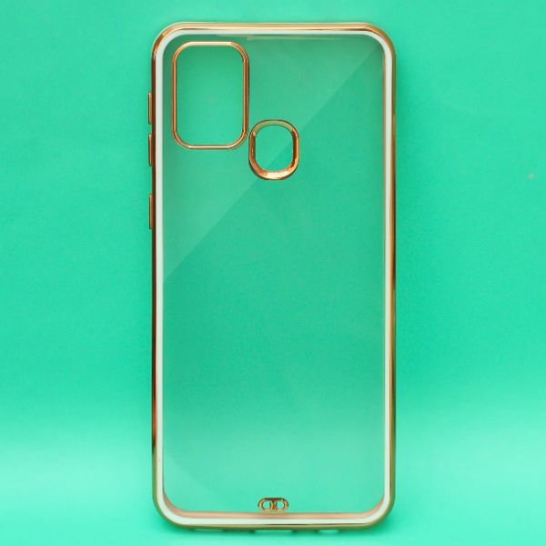 White Electroplated Transparent Case for Samsung M30s