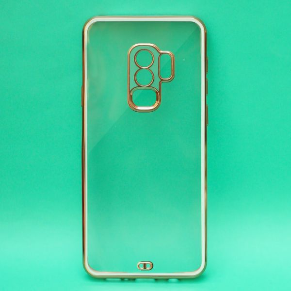White Electroplated Transparent Case for Samsung S9 Plus