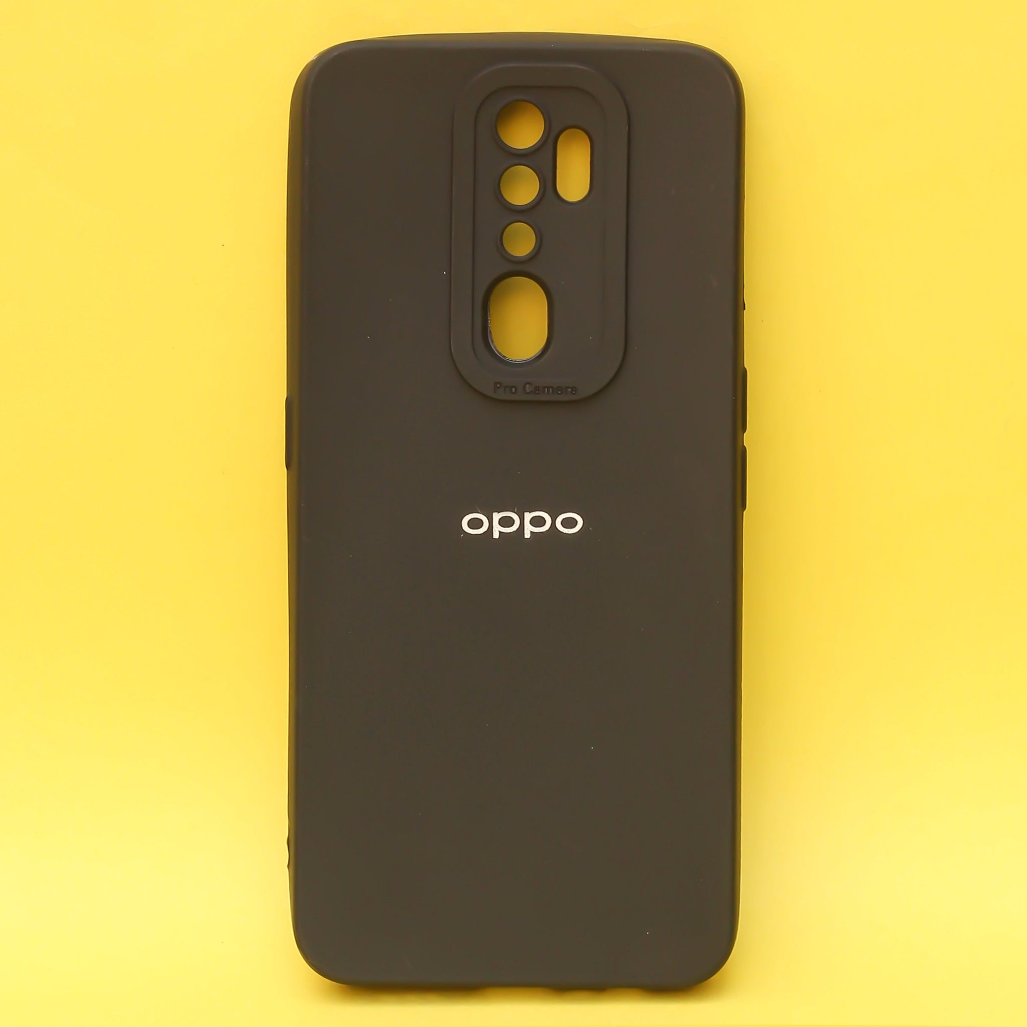 Black Spazy Silicone Case for Oppo A9 2020