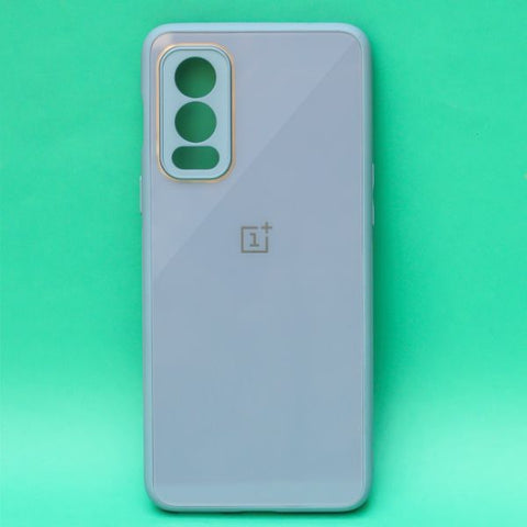 Blue camera Safe mirror case for Oneplus Nord 2