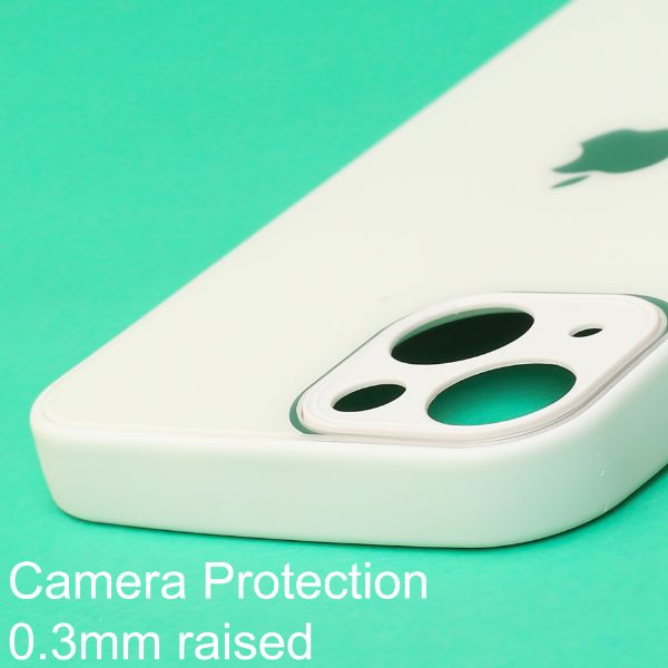 White camera Safe mirror case for Apple Iphone 14