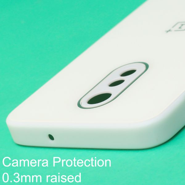 White camera Safe mirror case for Oneplus 6t