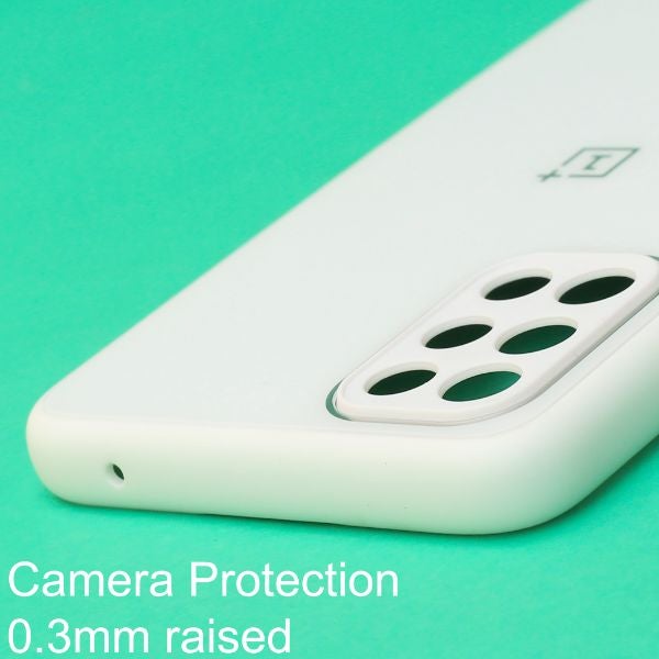 White camera Safe mirror case for Oneplus 9R