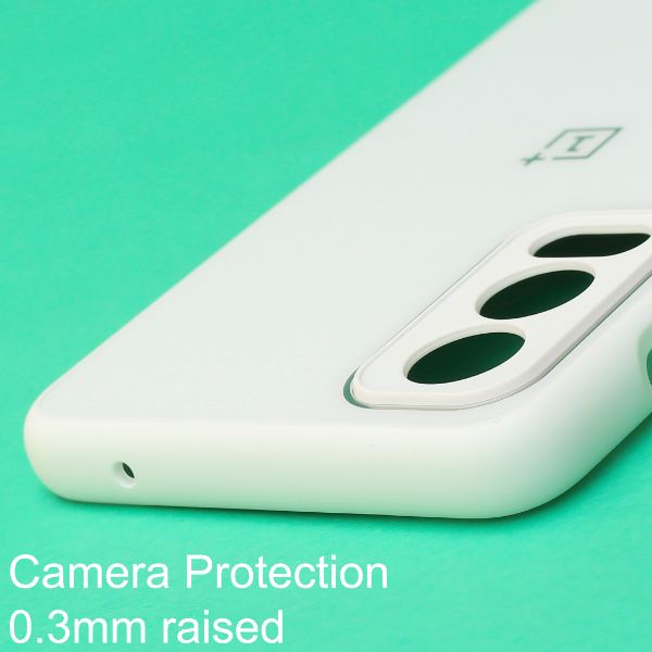 White camera Safe mirror case for Oneplus Nord 2