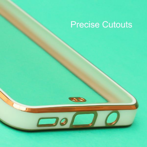 White Electroplated Transparent Case for Samsung M31