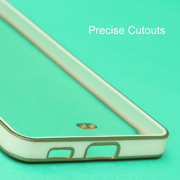 White Electroplated Transparent Case for Samsung S21 Ultra