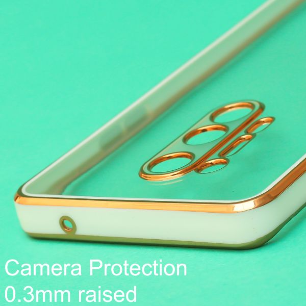 White Electroplated Transparent Case for Oneplus 8 Pro