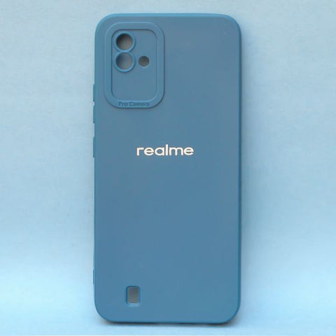 Cosmic Blue Spazy Silicone Case for Realme Narzo 50i