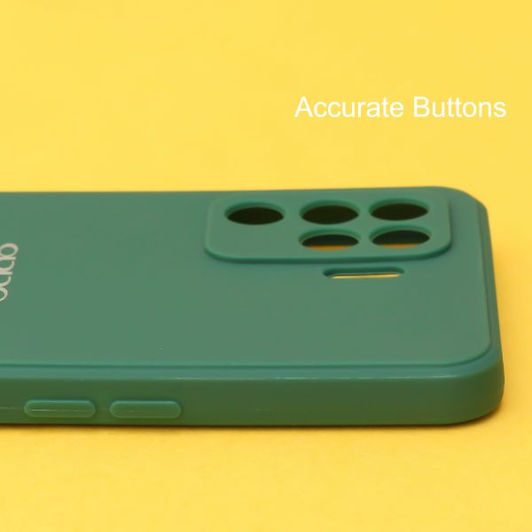 Dark Green Candy Silicone Case for Oppo F19 pro