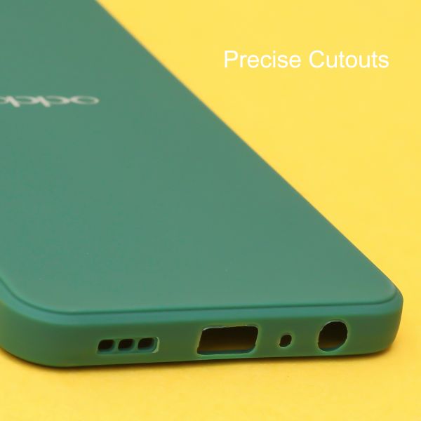 Dark Green Candy Silicone Case for Oppo F19 pro