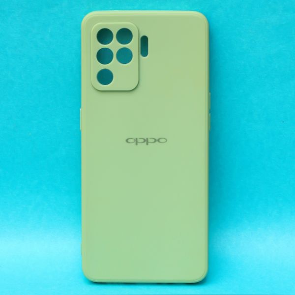 Light Green Candy Silicone Case for Oppo F19 pro