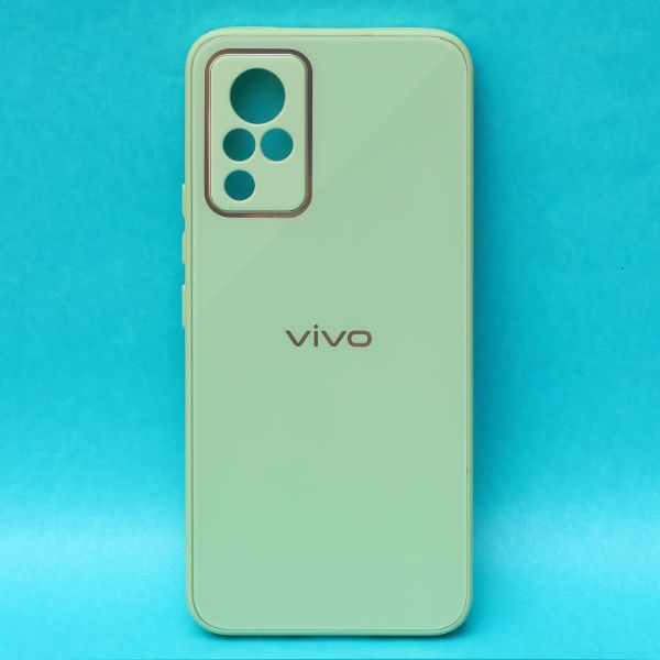 Light Green camera protection mirror case for Vivo V21