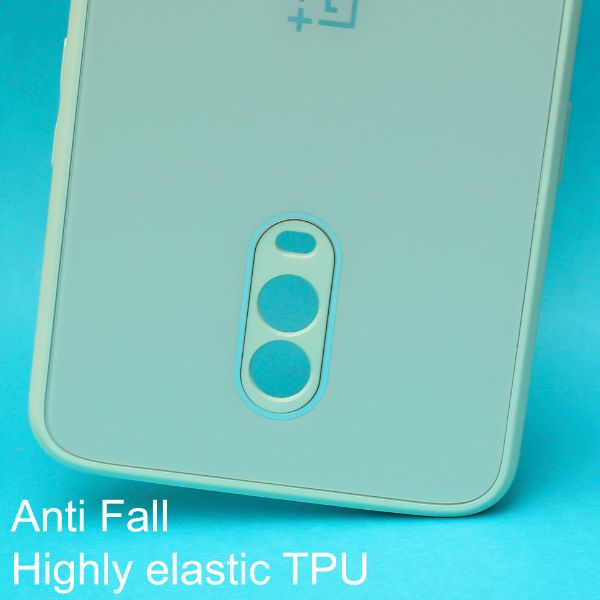 Sea Green camera protection mirror case for Oneplus 6T