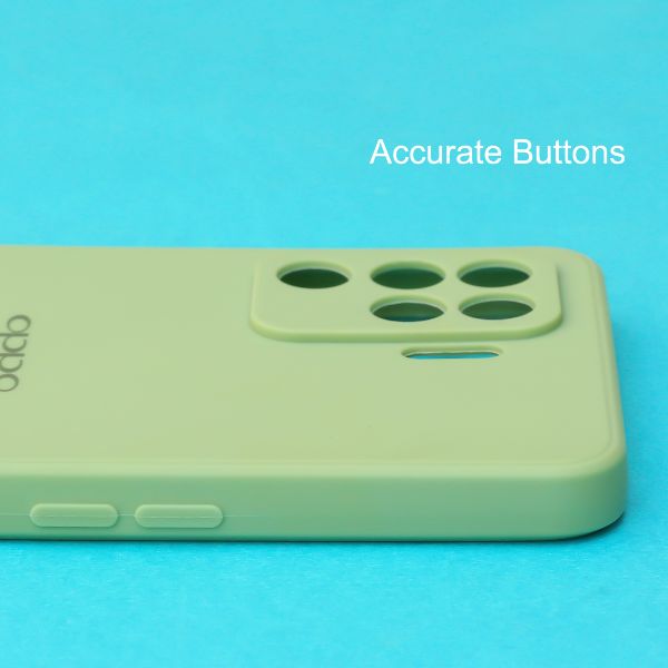 Light Green Candy Silicone Case for Oppo F19 pro