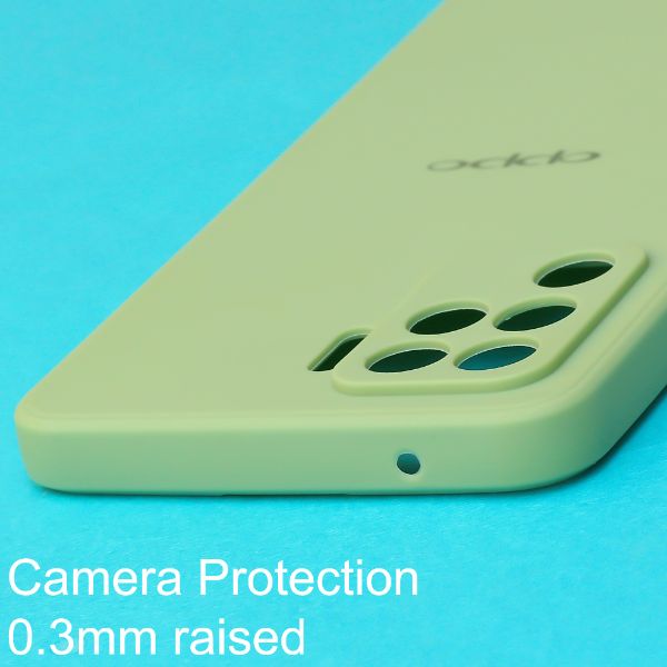 Light Green Candy Silicone Case for Oppo F19 pro