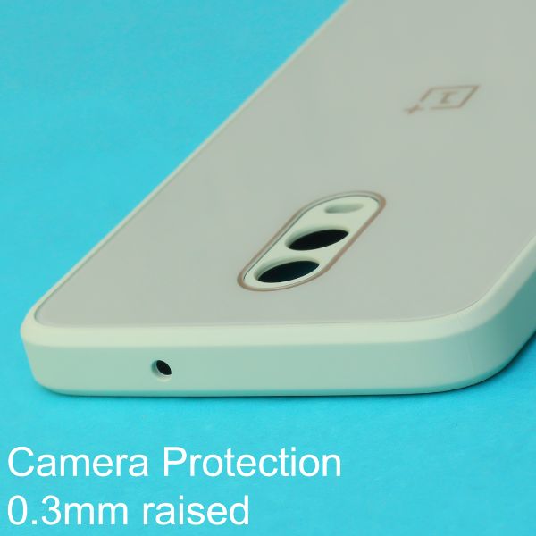 Sea Green camera protection mirror case for Oneplus 6T