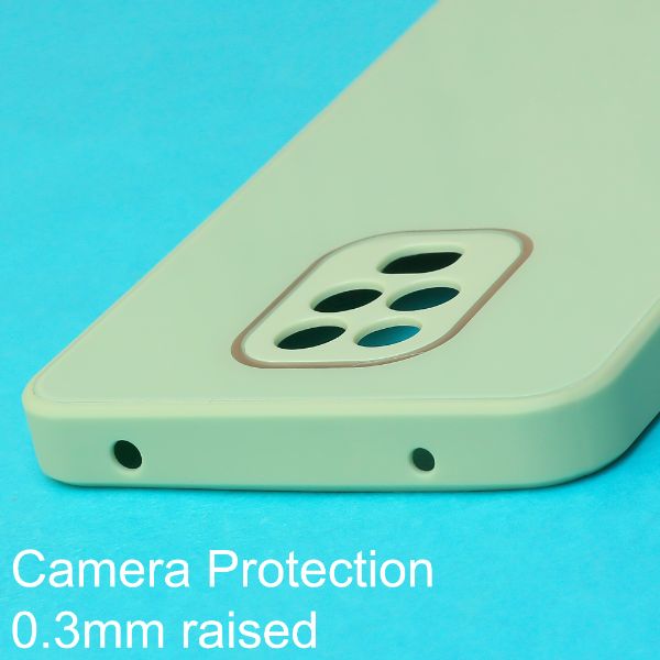 Light Green camera protection mirror case for Redmi Note 9 Pro