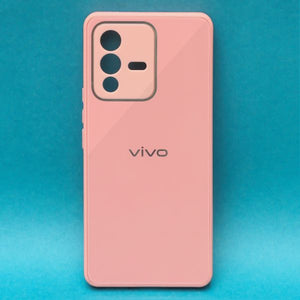 Light Pink camera protection mirror case for Vivo V23