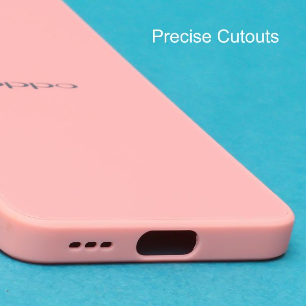 Pink camera protection mirror case for Oppo Reno 6 5G