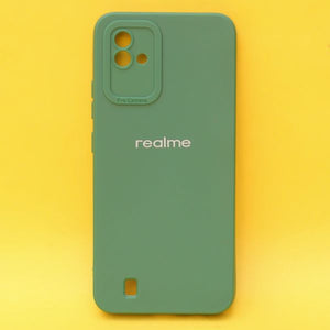 Dark Green Spazy Silicone Case for Realme Narzo 50i