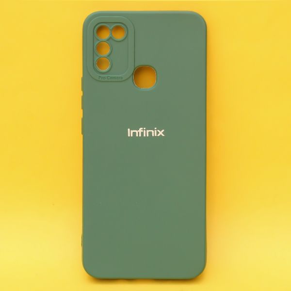 Dark Green Spazy Silicone Case for Infinix Hot 10 Play