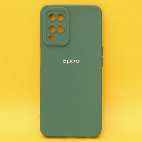 Dark Green Spazy Silicone Case for Oppo A54 4g