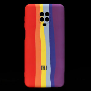 Rainbow Camera Safe Silicone Case for Redmi Note 9 Pro