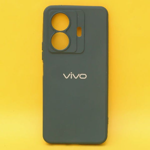 Dark Green Spazy Silicone Case for Vivo T1 Pro