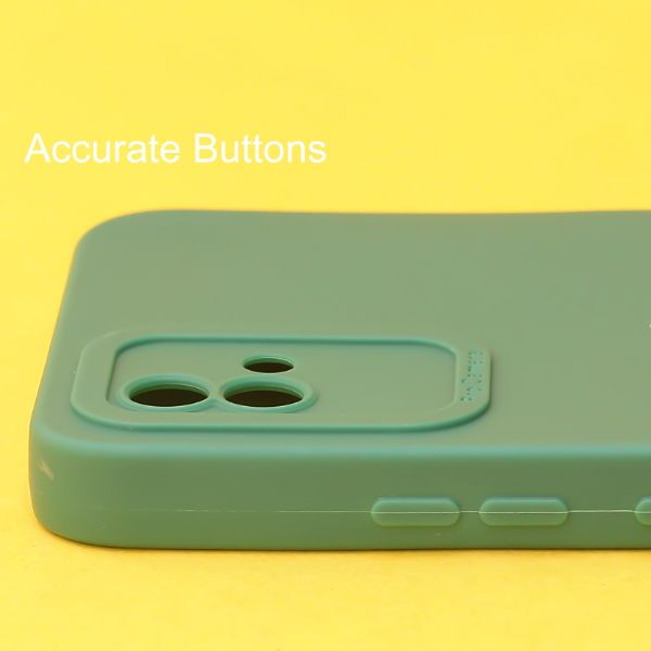 Dark Green Spazy Silicone Case for Realme Narzo 50i