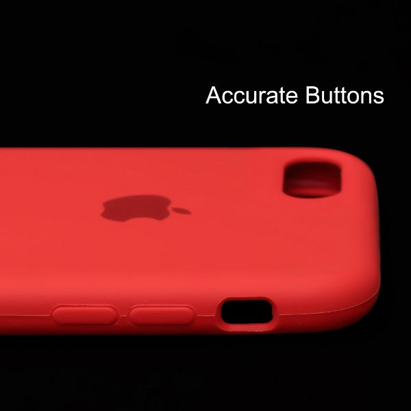 Red Original Silicone case for Apple iphone 8