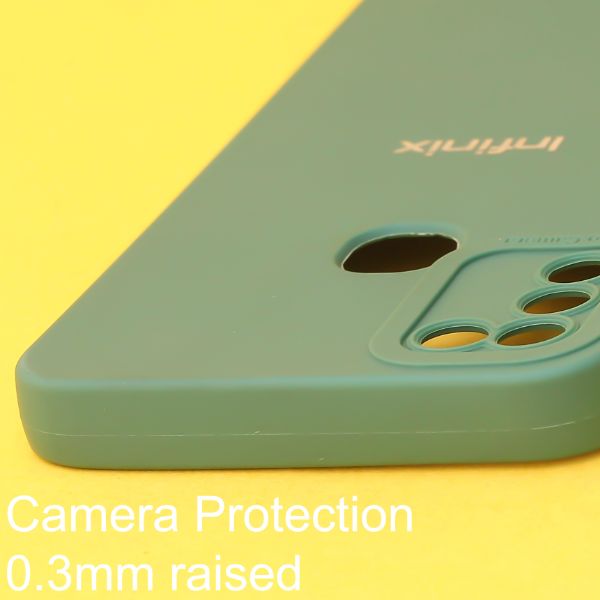 Dark Green Spazy Silicone Case for Infinix Hot 10 Play