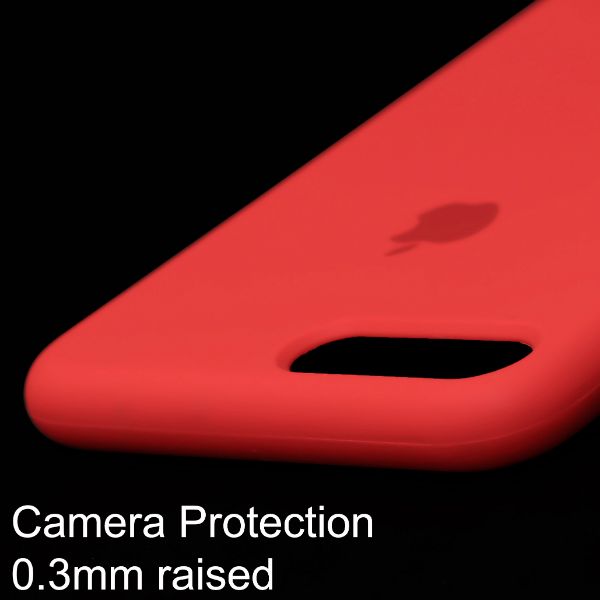 Red Original Silicone case for Apple iphone 8 Plus