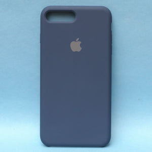 Dark Blue Original Silicone case for Apple iphone 8 Plus