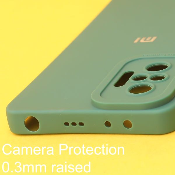 Dark Green Spazy Silicone Case for Redmi Note 10 Pro max