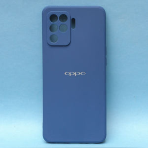 Dark Blue  Candy Silicone Case for Oppo F19 Pro