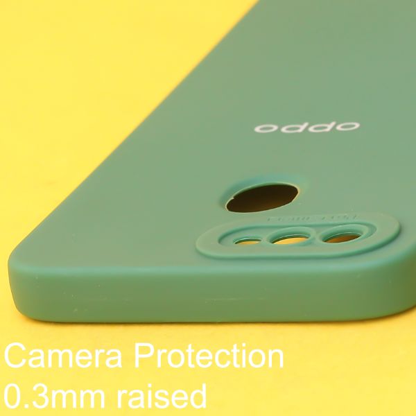 Dark Green Spazy Silicone Case for Oppo A5s