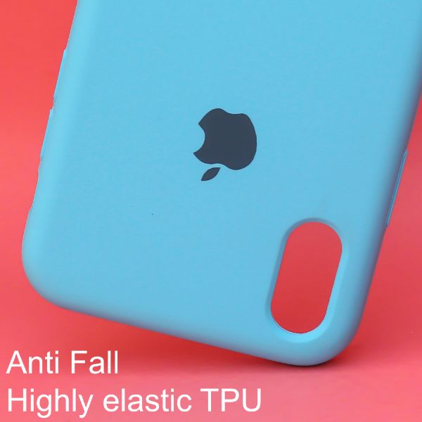 Sky Blue Original Silicone case for Apple iphone XR
