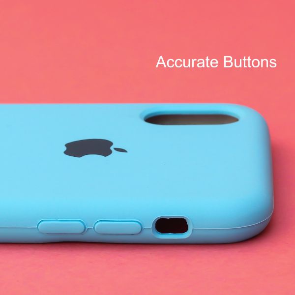 Sky Blue Original Silicone case for Apple iphone XR