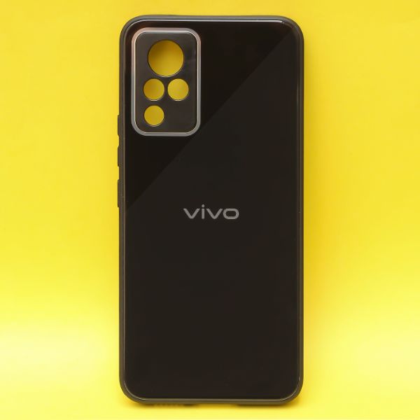 Black camera protection mirror case for Vivo V21