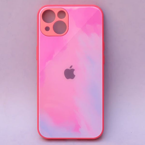 Magenta oil paint mirror case for Apple iphone 13 Mini