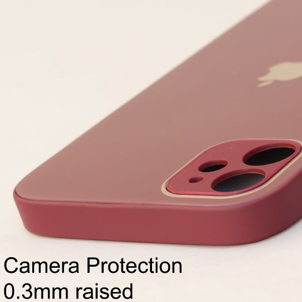 Mehroon camera Safe mirror case for Apple Iphone 12