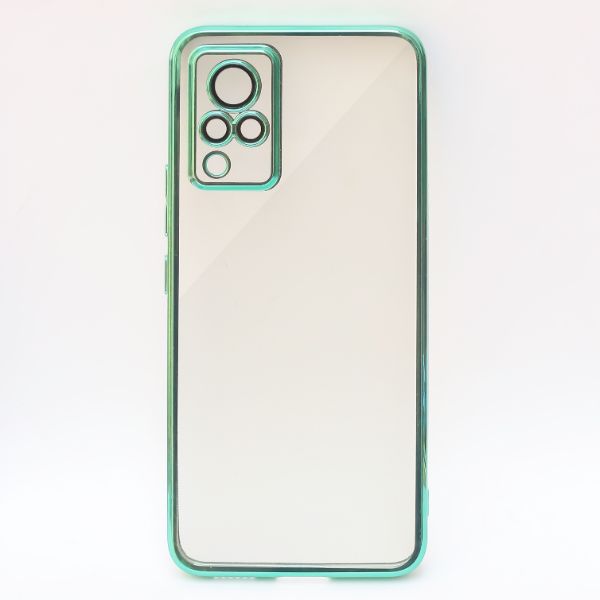 Green Chrome Transparent Case for Vivo V21