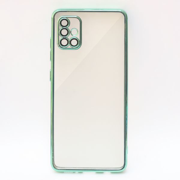 Green Chrome Transparent Case for Samsung A51