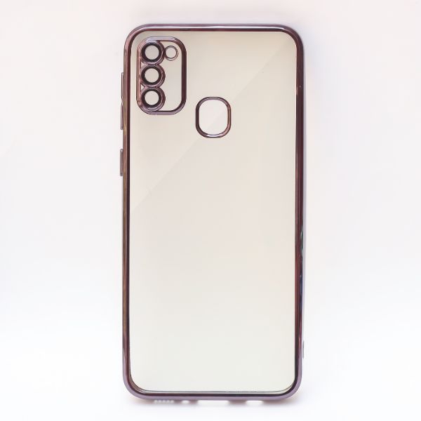 Purple Chrome Transparent Case for Samsung M31