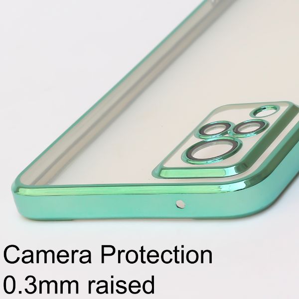 Green Chrome Transparent Case for Vivo V21