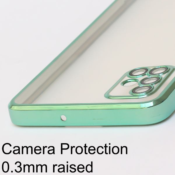 Green Chrome Transparent Case for Samsung A51