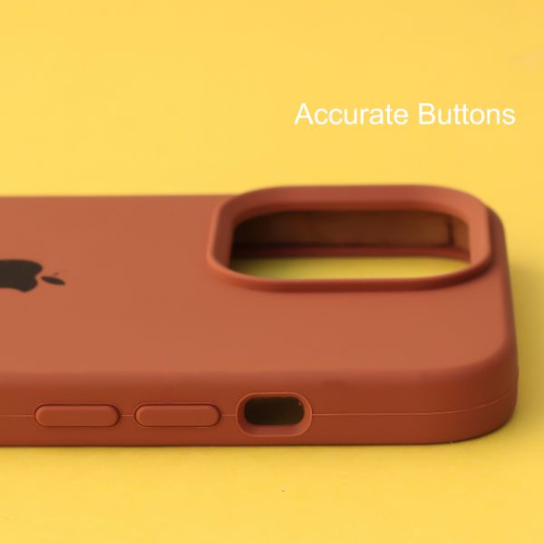 Brown Original Silicone case for Apple iphone 13 Mini