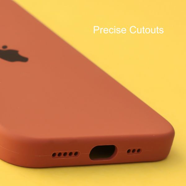 Brown Original Silicone case for Apple iphone 14 Pro