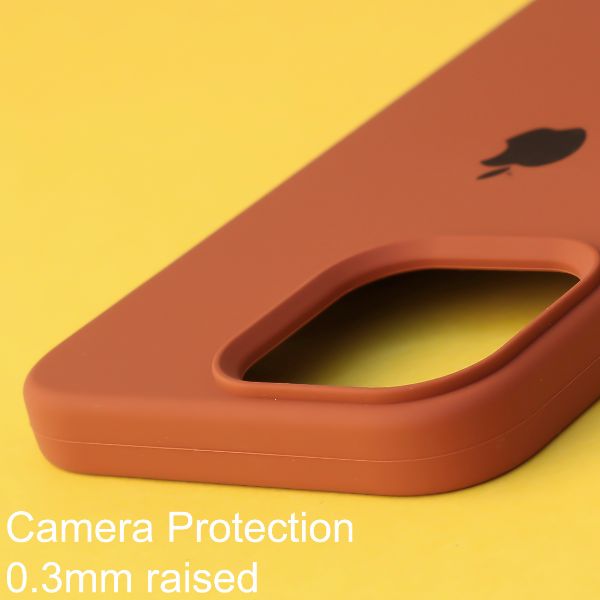 Brown Original Silicone case for Apple iphone 13 Mini