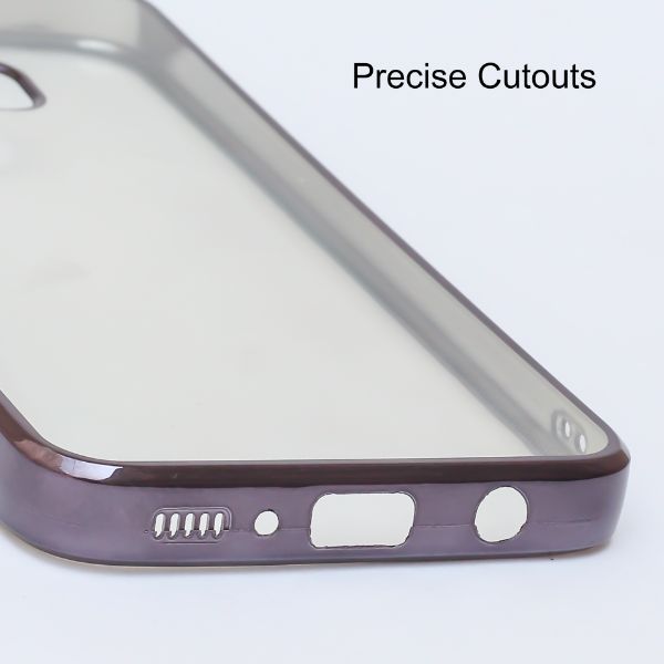 Purple Chrome Transparent Case for Samsung M31